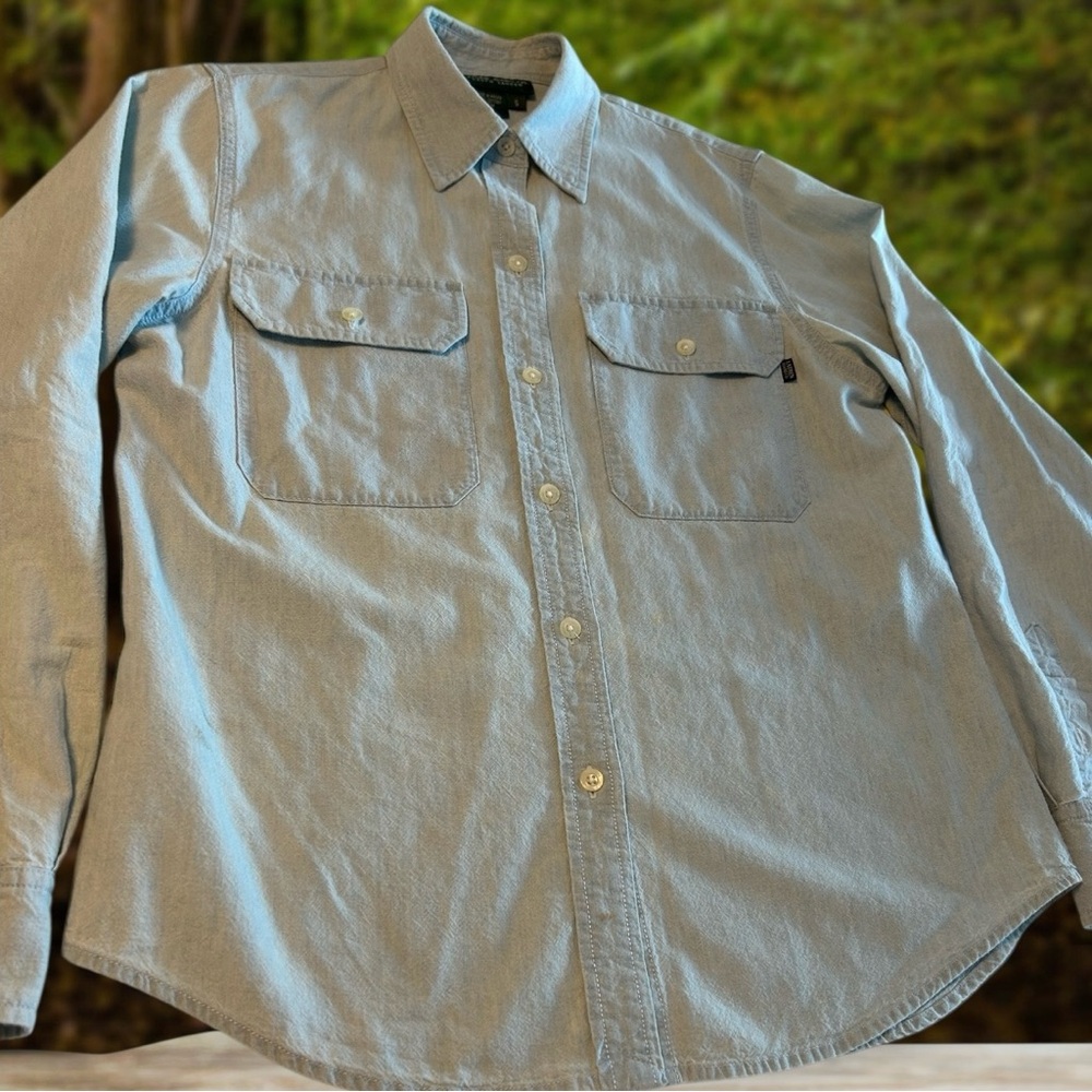 Lauren Jeans Co By Ralph Lauren, Button Up Chambray Shirt Womens Small